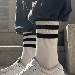 국산 여성 트리플 크루 장목 긴 양말 5켤레