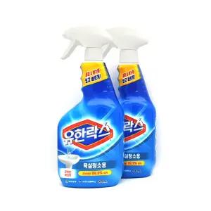 유한락스 욕실청소용 2개 거품 500ml 주방 욕실 살균 소독 냄새 악취 청소