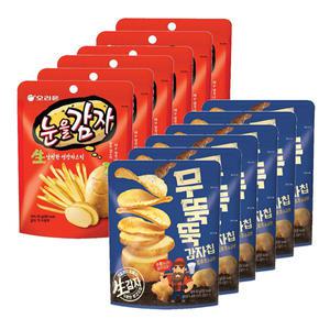 오리온 눈을감자 56g+무뚝뚝 감자칩 60gx각6개(총12개)