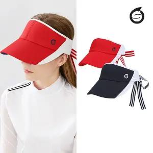 (특가) 배색 리본 골프 썬캡 - 16222CP27