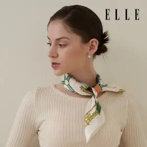 갤러리아 [엘르] 엔딩마차 SS 실크 미니 스카프 SE421S305