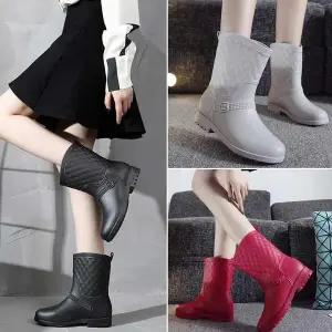 [오노마] ONM 여자 바닷가 산책 일 장화 레인 슈즈 발목 미들 낚시 (S10382320)