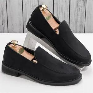 [셀러허브][라일리] Rly L887 그리드 블랙 스웨이드 남성로퍼 단화 (S9756983)