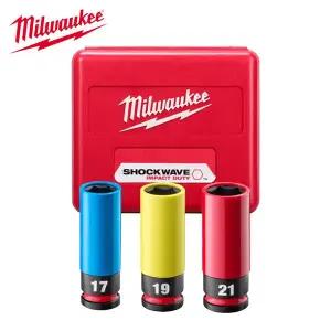 [밀워키]49-66-7834 임팩트 러그 너트 휠 소켓 세트 1/2인치 17/19/21mm 3PC