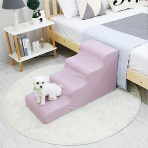 강아지 라운드 계단 반려견 스텝 논슬립 방수 슬개골탈구 예방 침대 쇼파 디딤 3단 4단