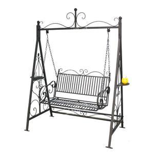 정원흔들그네 야외의자 스윙체어 높이235cm 펜션 마당 카페 철제 유럽풍
