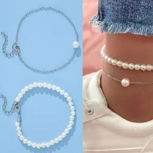 [라일리의류] Rly 발목이 예쁜 여름 샌들 슬리퍼 진주 2종 패션 발찌