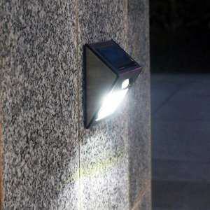 태양광 야외조명 센서 벽등 30LED 모션감지형 자동충전점등 화이트