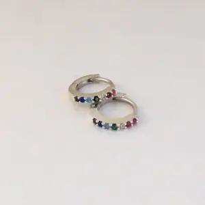 ONM (silver925) rainbow cubic onetouch earring