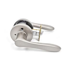 국산 방문손잡이 3100L 엘리트 그레이 버튼형 욕실용 방문레바