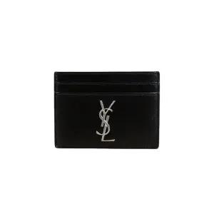 [생로랑][명품] 생로랑 모노그램 샤이니 카드홀더 블랙 은장 485631 0SX0E 1000