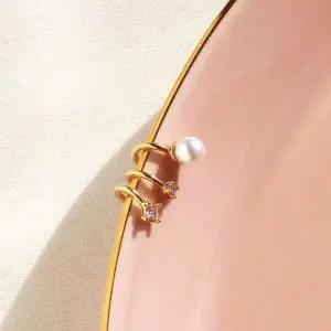 ONM 은하수 건너 진주 페이크 피어싱/링이어커프(1ea)