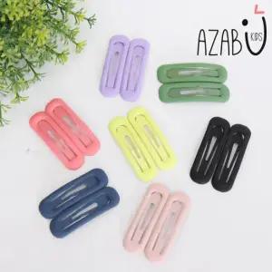 [아자브키즈] 줄리 2종 똑딱 핀 여아 아동 헤어 악세사리