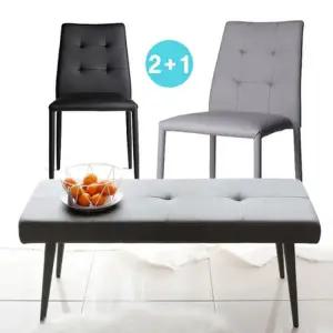 [텐바이텐]지오르라이트-4인용의자set(의자2+벤치)5종색상