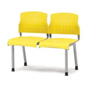 [텐바이텐]로비대기실 의자2인-옐로우