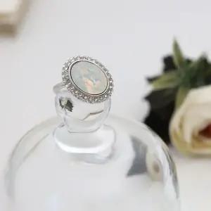 ONM 블링 라운드 스와로브스키 크리스탈 제작 반지