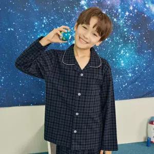 수아팜 [정상가 57600원] 남아동 타탄체크 코튼 파자마 세트