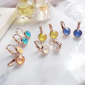 ONM 오스트리아 크리스탈 디라이트 8mm 귀걸이