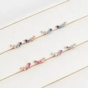 [셀러허브]여자 클래식 실버침 큐빅 4종택1 쁘띠 귀걸이 (S18886244)