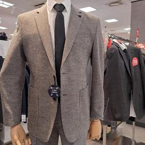 트레몰로 HC09 캐주얼 자켓 (주)세정 어반 남성 24년 가을 그레이 울혼방 잔체크 TRHF