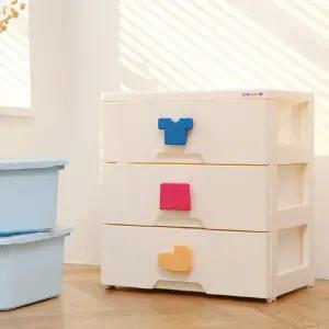 홈블리 3단 플라스틱 서랍장 유아 옷장 수납 정리함 아기