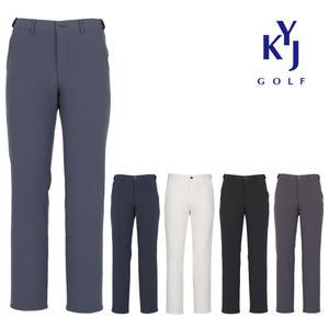 [김영주골프] 겨울 남성 골프바지 심플링 단추 히든 밴드 기모 팬츠 DOWMSL51