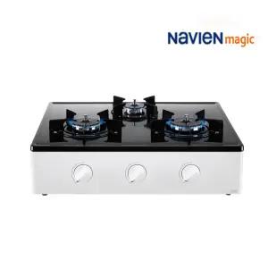 나비엔매직 에코 가스레인지 GRF-6003 안전한 가정용 가스렌지 3구 화이트