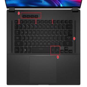 As ROG Flow X16 2022 GV601 RW 게임용 노트북용 실리콘 키보드 커버 프로텍터 스킨, 2 in 1, 인치