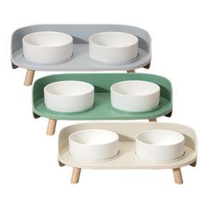 댕냥사 강아지 고양이 밥그릇 물그릇 2구 식기 식탁 세트 모음