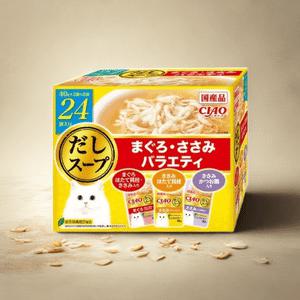 이나바 CIAO 챠오 다시스프 참치닭가슴살 버라이어티 24개입 고양이 간식 츄르