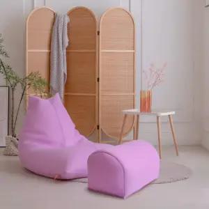 보니타빈백 [빈백+풋스툴 세트] 대형 파우치 P202 에어매쉬 소파