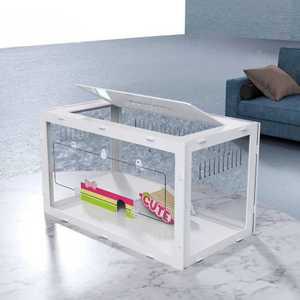 대형 햄스터 사육장 기니피그 고슴도치 케이지 놀이터 아크릴 은신처