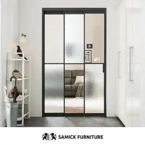 삼익가구 스텔라 ㅡ자형 울트라 슬림 중문 시공 3연동 1400 오픈형