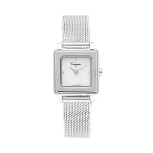 페라가모 SFBY00119 여성 메탈 쿼츠 스퀘어