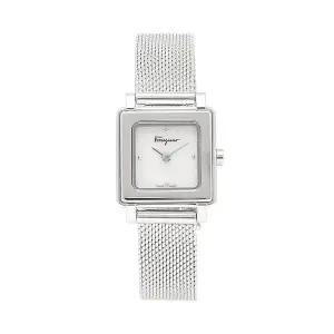 페라가모 SFBY00119 여성 메탈 쿼츠 스퀘어