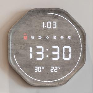 플라이토 와이파이 루나 터닝 폴리곤 인테리어 LED 벽시계