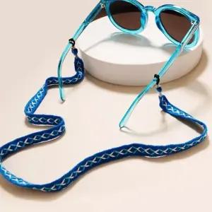 고품질 스트랩 목걸이 안경체인 분실방지 패션안경줄 블루 (WFGTBPF)