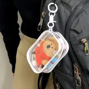 고품질 PVC 솜인형 사각 파우치 솜인형파우치 화이트 투명 (WFGTGQ4)