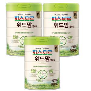 파스퇴르 올곧게 만든 위드맘 100일 750g 3캔 (리뉴얼)
