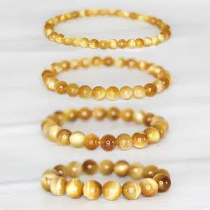 [힐링젬]힐링젬 천연 골드호안석 타이거아이 AAA급 염주 원석팔찌 금전운 재물운 사업운 파워스톤