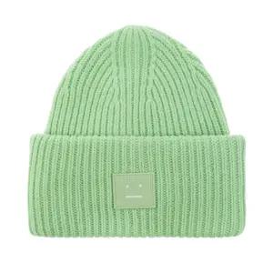 25SS 페이스 패치 울 비니 스프링그린 C40135 CPJ