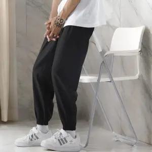 남성 조거팬츠 코튼 스포티 밴딩 검정 바지