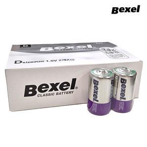벡셀 망간 R20 D사이즈 건전지 (24개입) 벌크 1.5V D형