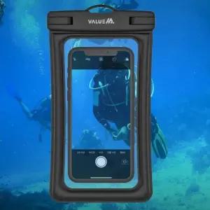 고품질 IPX8 파우치 스마트폰 대형 암밴드 방수팩 (WFH2B93)