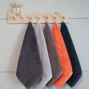 타월매니아 먼지없는 핸드타월 40수 코마사 65g 고리수건 주방용, 욕실수건 5장 세트