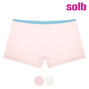 비너스 솔브 심플 투톤 햄라인 삼각 사각 네모 팬티