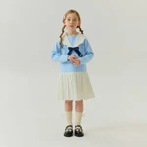 [보리보리/올리반]프릴카라리본원피스(블루)