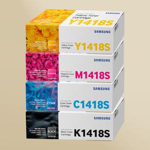 삼성 CLT-K1418S 정품토너 4색세트 SL-C1460FW C1665FW C1410 C1815