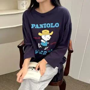 [보리보리/보리맘]카우 찰리 긴팔 순면 수유티 가을 봄 수유복 수유티셔츠 ID841