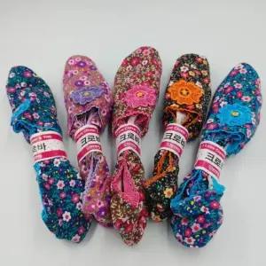 VIC 라미간절기덧신(5컬레) 여성덧신 크로바 간절기 지도리 덧신양말 꽃덧신